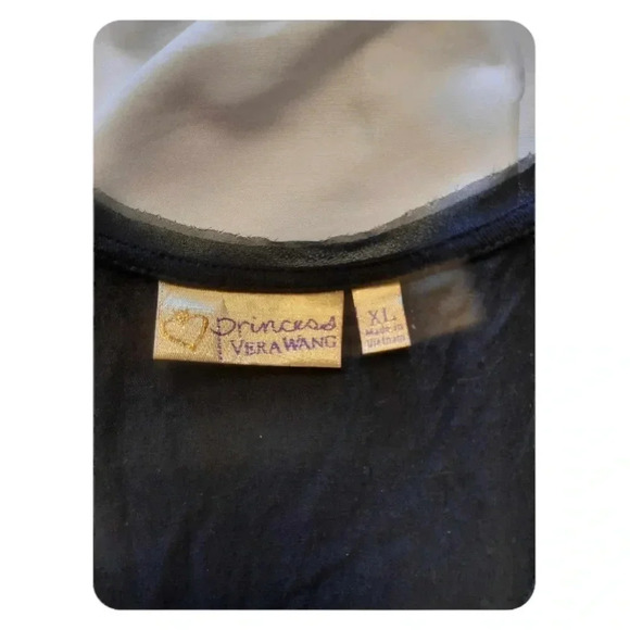 Princess Vera Wang Black Sleeveless  Asymmetrical Midi Dress Size XL - Picture 10 of 11